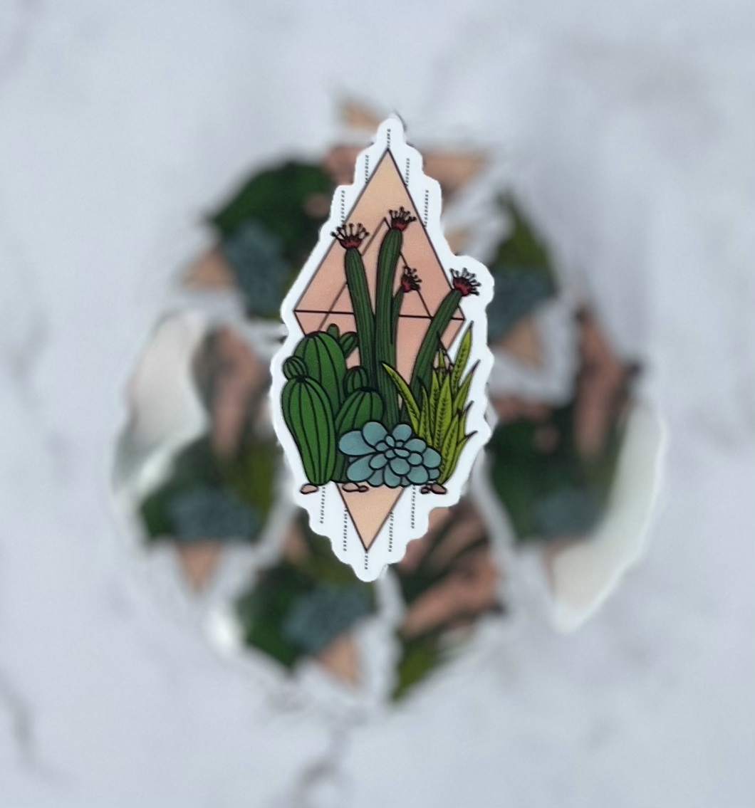 Cacti and Succulents Sticker