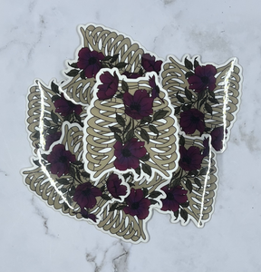 Floral Ribs Sticker