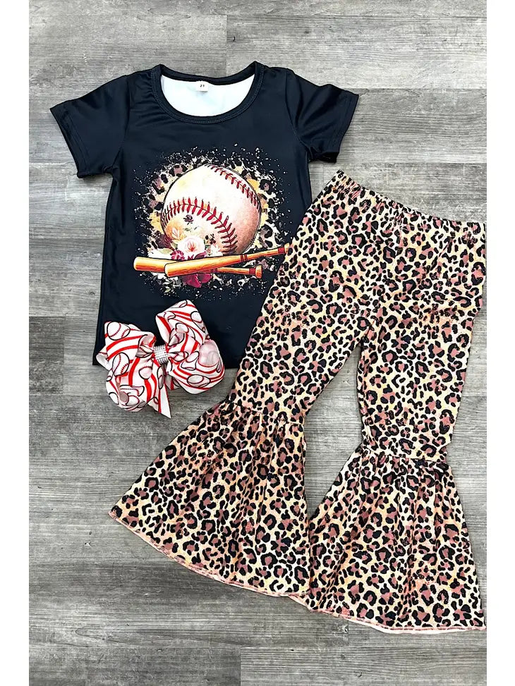 Baseball & Leopard Outfit