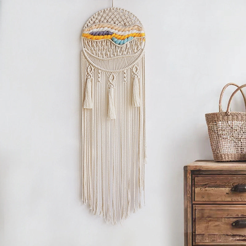 Woven Fiber Macrame Wall Hanging