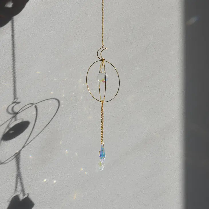 Half Moon & Pointy Drops Window Charm