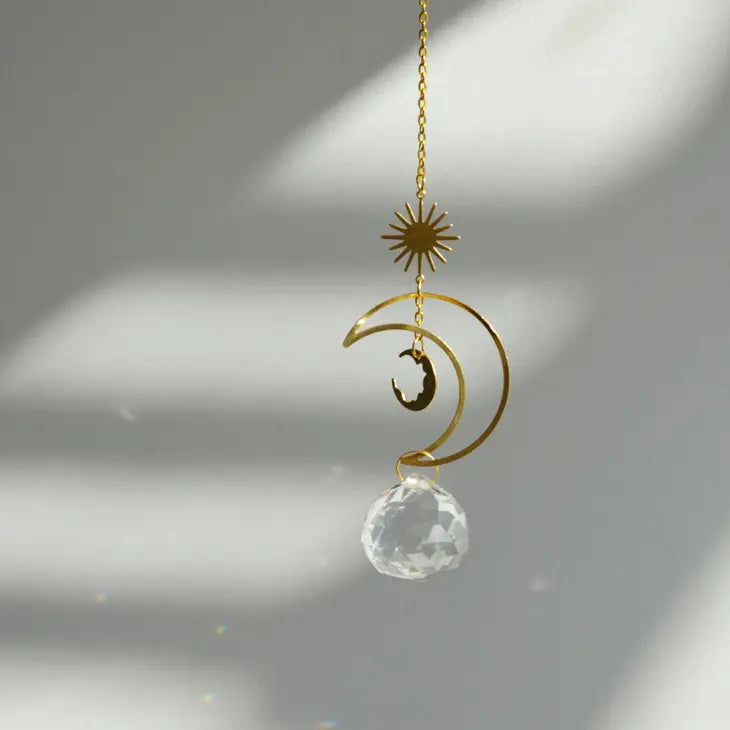 Half Moon & Sun Window Charm