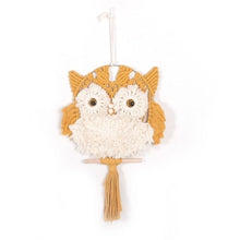 Load image into Gallery viewer, Owl Macrame Wall Hanging
