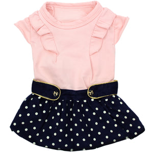 Nautical Pink Dog Dress