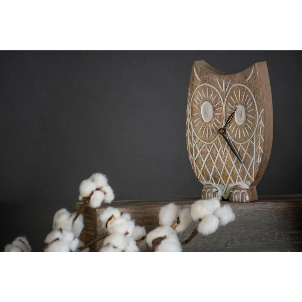 Owl Table Clock