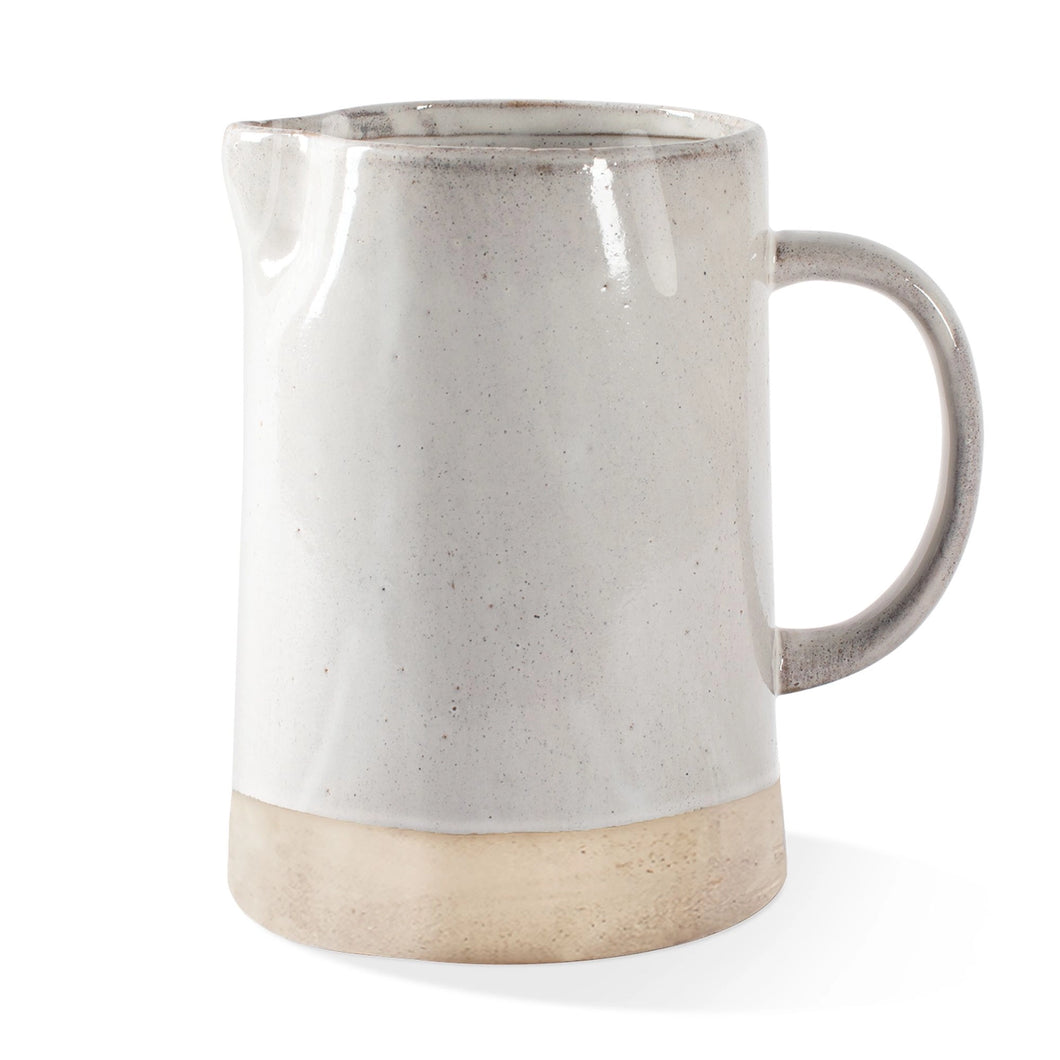 White Artisan Pitcher