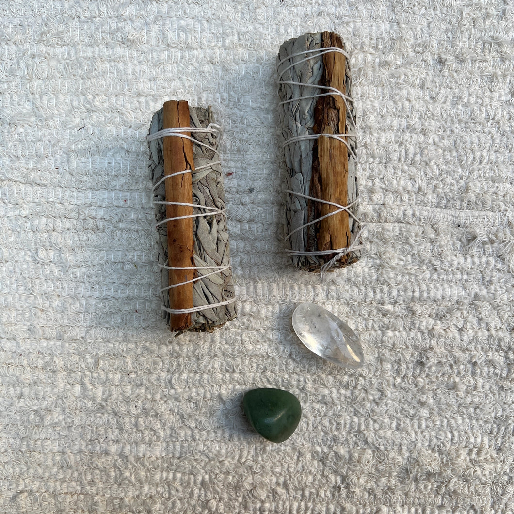 White Sage & Cinnamon Smudge Wand