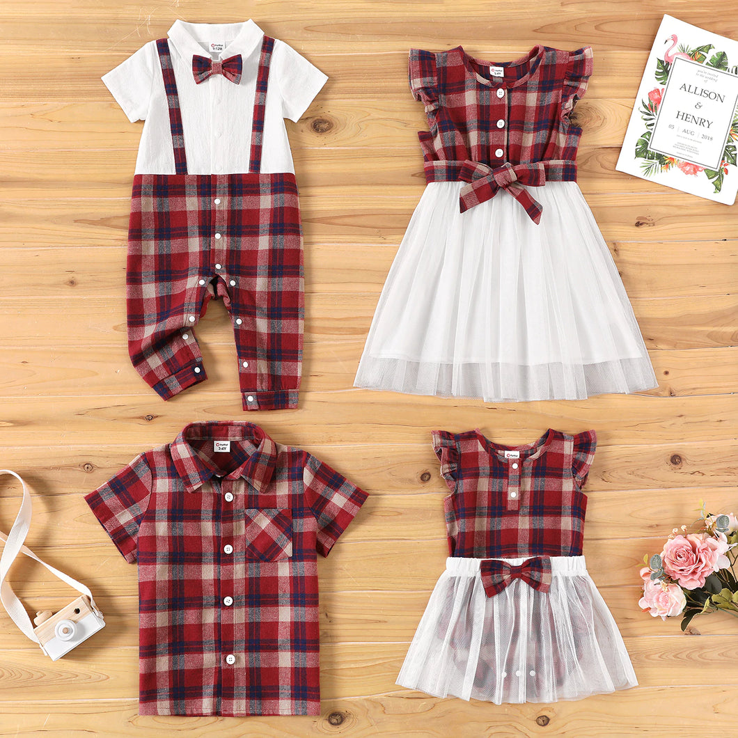 Red & White Plaid Dress
